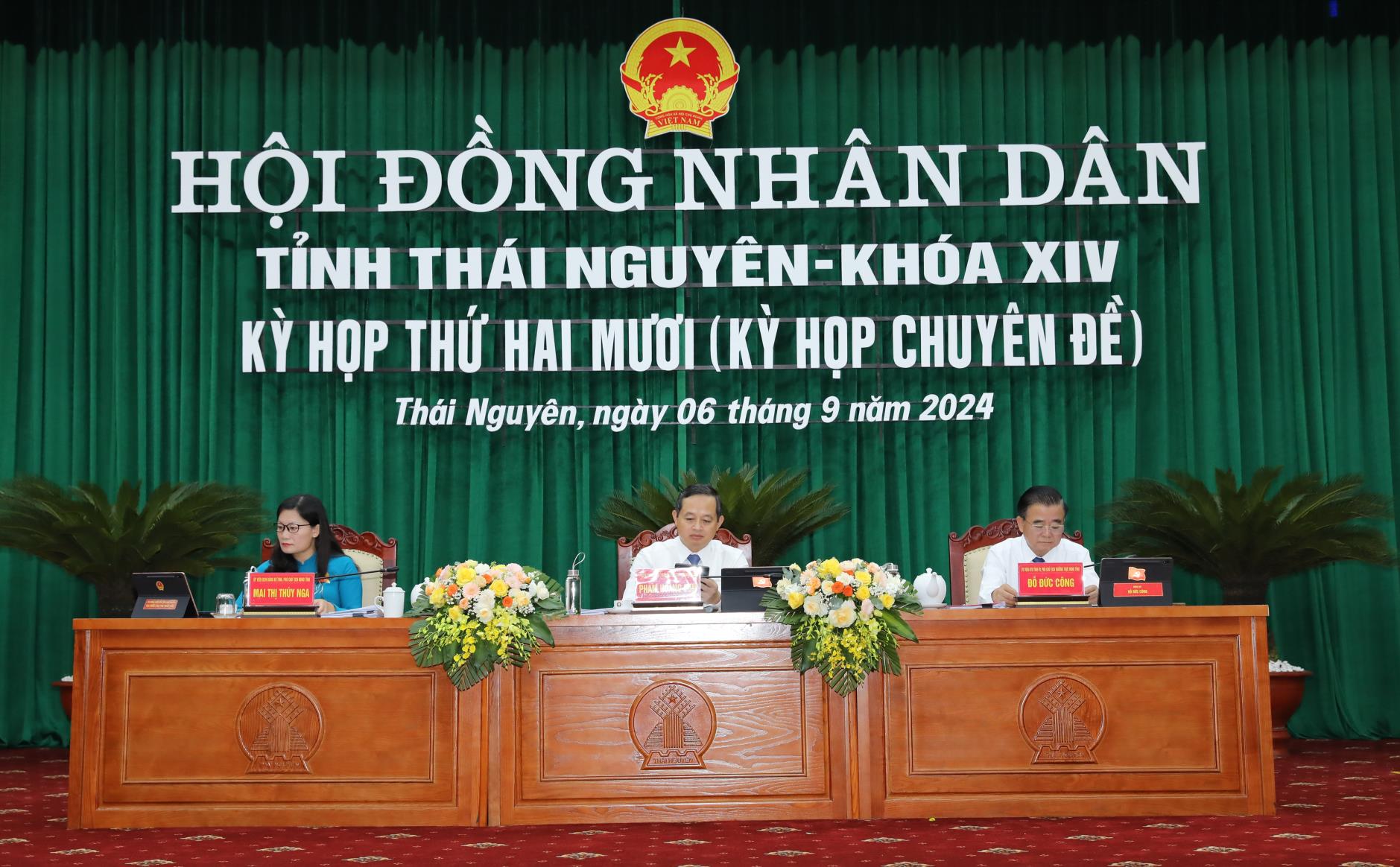 Khai mạc Kỳ họp thứ 20, HĐND tỉnh Thái Nguyên khóa XIV